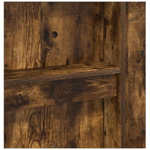 Struttura letto a castello con scrivania Rovere fumé - Foto 9