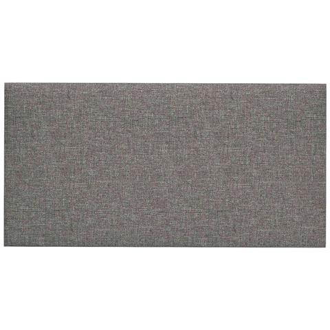Testiera da Parete 12 pcs Grigio chiaro 30 x 15 cm Tessuto - Foto 1