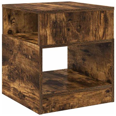 Tavolino Rovere fumé 40,5 x 40 x 45 cm Legno multistrato - Foto 1