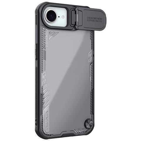 Cover per iPhone 16e - TPU+PC, Nero, Con Soporte - Foto 4