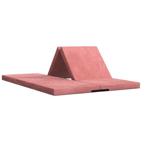 Divano Letto Pieghevole 140 x 67 x 45 cm Rosa - Foto 1
