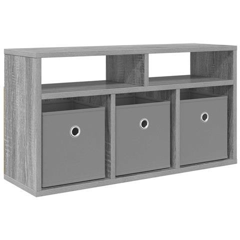 Lowboard con cassetto Grigio Sonoma 72 x 22,5 x 38 cm - Foto 1