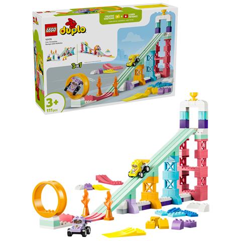 DUPLO 10478 Rampe Creative 3 in 1 con Veicoli, Giochi Didattici per la Motricità Fine con 2 Auto, Regalo per Bambini 3+ - Foto 18