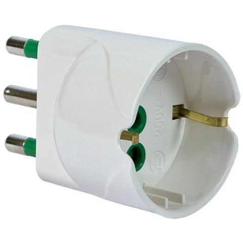 IPW-ADP16 - Adattatore Schuko Spina 2P+T 16A-Presa Schuko 2P+T - Foto 3
