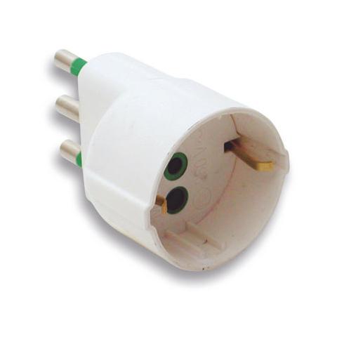 IPW-ADP16 - Adattatore Schuko Spina 2P+T 16A-Presa Schuko 2P+T - Foto 1