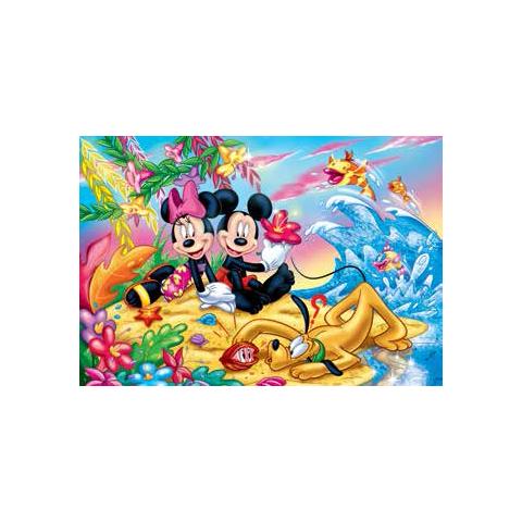 Topolino - In Spiaggia - Puzzle Double-Face Plus 250 Pz - Foto 2