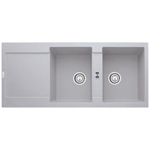 Lavello MRG621AL 2 Vasche Gocciolatoio Reversibile Dimensioni 116 x 50 cm Colore Alluminio Serie Maris - Foto 4