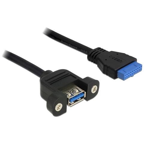 ICOC USBH-301U3F - Cavo Interno USB3.0 19 pin Femmina / USB A Femmina - Foto 1