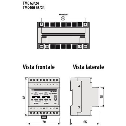 Trasformatore Modulare 4 Moduli Tmc 400 63/24 Ve 303400 - Foto 3