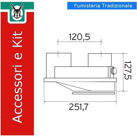 303847 Kit Sdoppiatore, Diametro 80/80 Per Turbomag - Foto 1