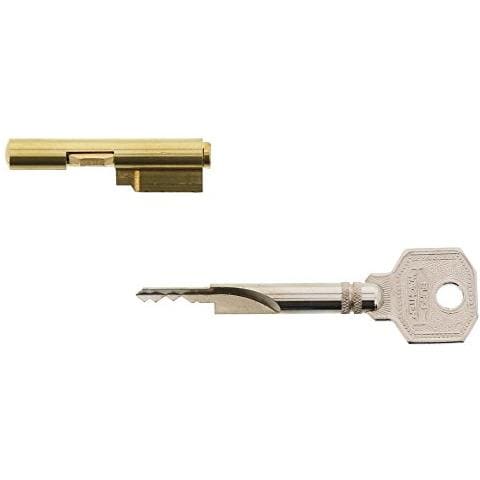 Burg-Wächter chiave per serratura per INSERIRE le serrature, Sicurezza per La Porta delle Camere, diametro del cilindro: 7 mm, con 2 Chiavi, E 7/2 SB 04281, 1 pezzo, Oro / Argento - Foto 1