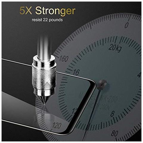 Pellicola Armatura A Schermo Intero Compatibile Con Apple Iphone 6 / Iphone 6s In Trasparente Con Nero - Vetro Temperato (tempered) Di Protezione Del Display In Durezza 9h Con 3d Touch - Foto 2