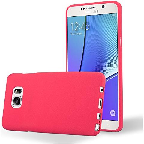 Custodia Compatibile Con Samsung Galaxy Note 5 In Frost Rosso - Coperchio Protettivo In Silicone Tpu Flessibile - Foto 1