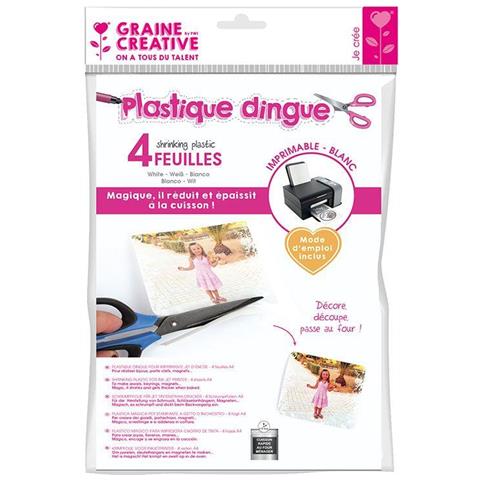 4 Fogli Di Plastica A4 Stampabili Crazy - Bianco - Foto 2