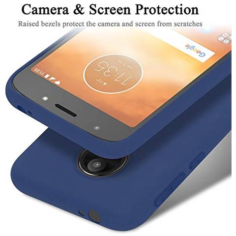 Custodia Compatibile Con Motorola Moto E5 Play Go In Liquid Blu - Coperchio Protettivo In Silicone Tpu Flessibile - Foto 2