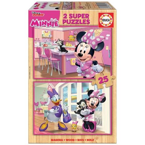 Puzzle Legno 2x25 Minnie Happy Helpers - Foto 2