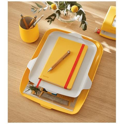Leitz 52590019 Vassoio Da Scrivania Polistirene (ps) Giallo - Foto 3
