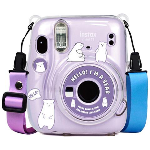 Custodia Per Fotocamera Con Slot Per Foto Trasparente Fujifilm Instax Mini 11 - Foto 5