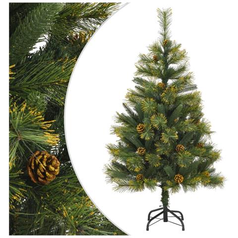 Albero Di Natale Artificiale Incernierato Con Pigne 150 Cm - Foto 1