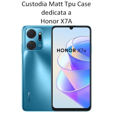Custodia Tpu Silicone Cover Case Per Honor X7a 5g Black - Foto 2