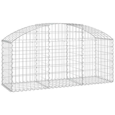 Cesto Gabbione Ad Arco 150x50x60/80 Cm Ferro Zincato - Foto 1