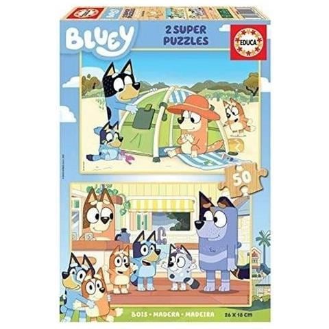 Set Di 2 Puzzle Legno 50 Pezzi - Foto 1