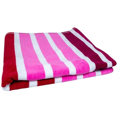 Telo Mare Jacquard Spugna Asciugamano Spiaggia Disegno Babilonia Telo Mare Rosa - Foto 5