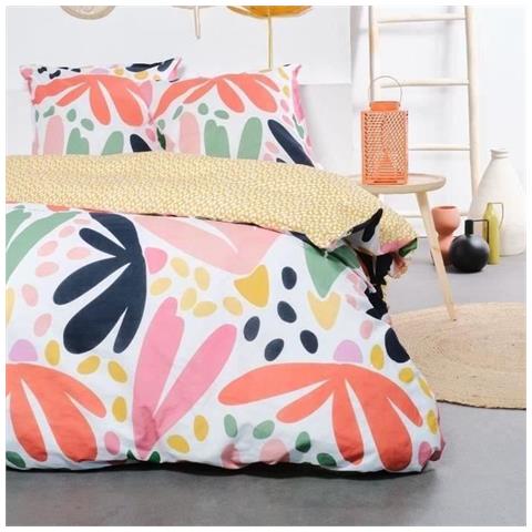 Completo Letto - 240 X 220 Cm - Cotone Con Stampa Grafica - Foto 1