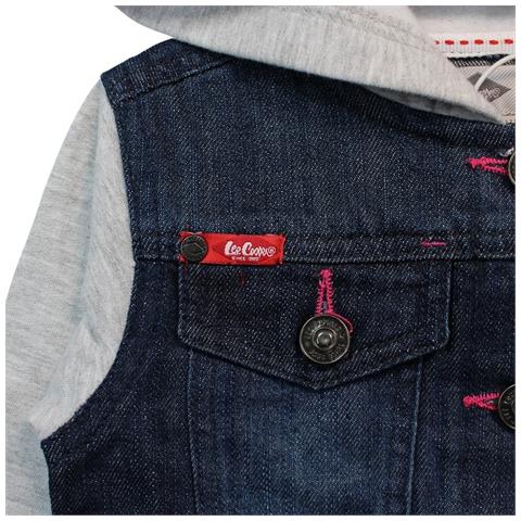 Veste À con capuccio Kids vestes lc11456 gris-6a Ragazza - Foto 4