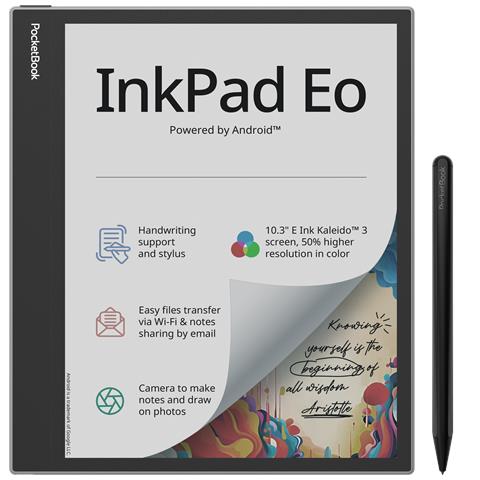 InkPad Eo PB1042-M-WW E-Reader 10.3" E Ink Kaleido 3 64GB Android 11 Bluetooth Wi-Fi Nero Grigio - Foto 1