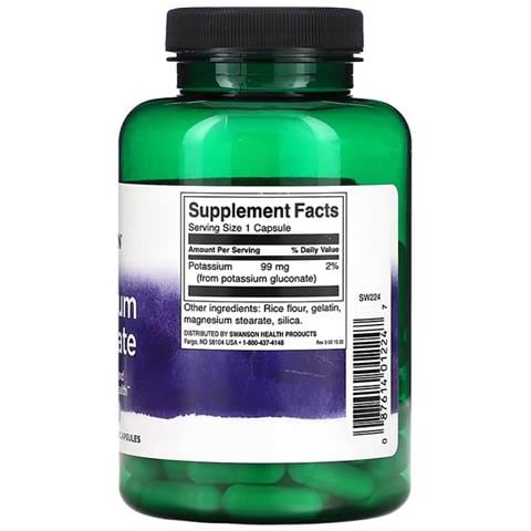 Gluconato Di Potassio 99 Mg 100 Capsule Swanson Health Products - Foto 3