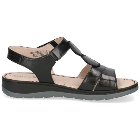 Black Met Comb Casual Open Sandals Sandali Pelle Scarpe Donna Nero Eu 36, 9-28154-42-090 - Foto 3