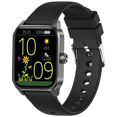 Smartwatch Con Bluetooth E Monitoraggio Della Salute Black - Foto 1