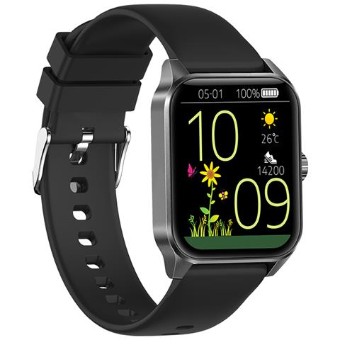 Smartwatch Con Bluetooth E Monitoraggio Della Salute Black - Foto 2