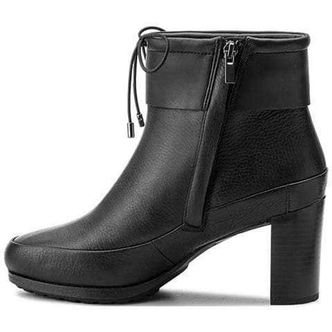 London Pioggia Donna Stivali In Pelle Nera Impermeabile 39 - Foto 2