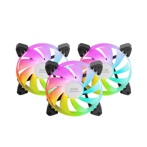 Kit Ventola MF-3A FDB da 120mm 360º Colore Bianco - Foto 1