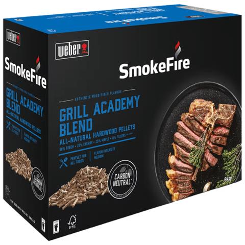 Pellet Di Legno Di Quercia Weber 8kg - Per Affumicare Carne, Naturale 100%, Per Barbecue A Pellet