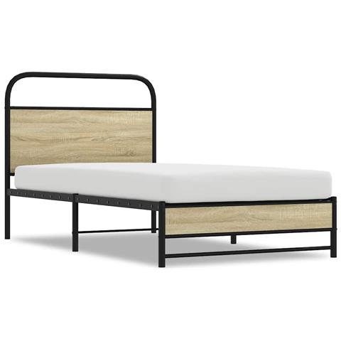 Giroletto Senza Materasso Rovere Sonoma 90x190 Cm In Truciolato - Foto 1