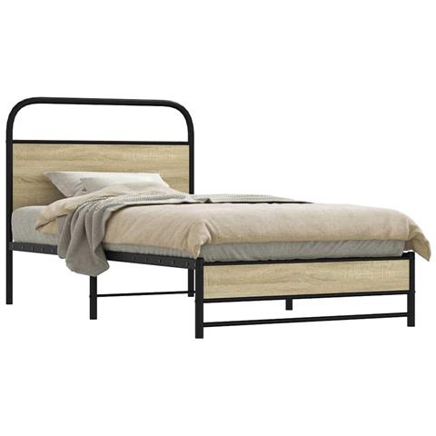 Giroletto Senza Materasso Rovere Sonoma 90x190 Cm In Truciolato - Foto 9