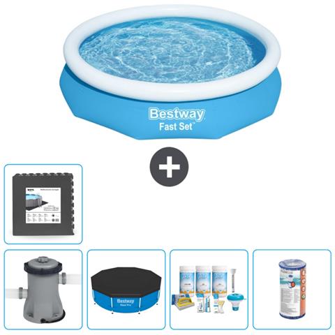 Piscina Fuori Terra - In Giro - 305x66 Cm - Blu - Include Accessori Coordinati Cb13 - Foto 1