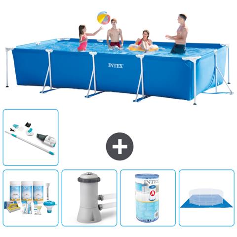 Piscina Fuori Terra - Rettangolo - 450x220x84 Cm - Blu - Include Accessori Coordinati A307 - Foto 1