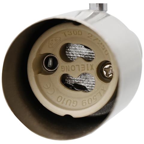 Faretto da soffitto 4 Vie Regolabili in Nickel Spazzolato GU10 - Foto 9