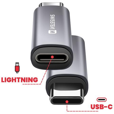 Adattatore Carica Usb-c-lightning 3a, Grigio - Foto 5