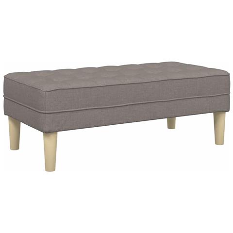 panchina  Tortora 113x57x39 cm Tessuto - Foto 1