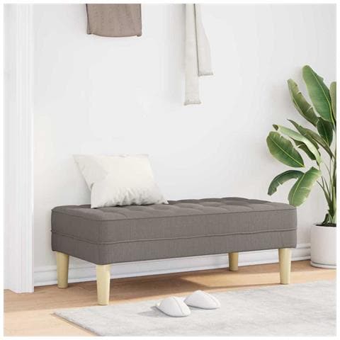 panchina  Tortora 113x57x39 cm Tessuto - Foto 2