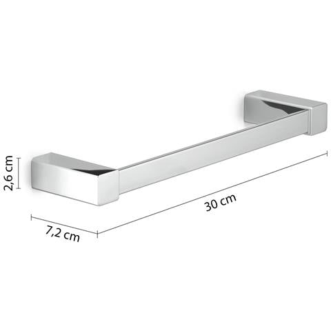 Portasalviette 30 Cm In Acciaio Inox, Alluminio E Cromall Sg21-30 Serie Spluga Cromato - Foto 2