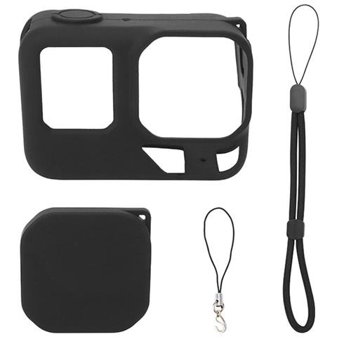 Custodia In Silicone Nera Per Insta360 Ace Pro 2: Protezione Antiurto Per Corpo E Obiettivo - Foto 1