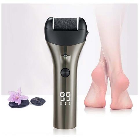 Lima Elettrica Digitale Per Piedi - Rimozione Calli Regolabile A 3 Velocità Con Display Led Gun Black - Foto 2