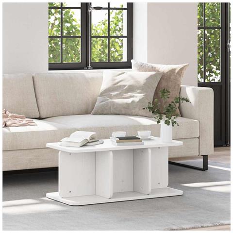 Tavolino da salotto Bianco 80 x 39.5 x 33.5 cm - Foto 2