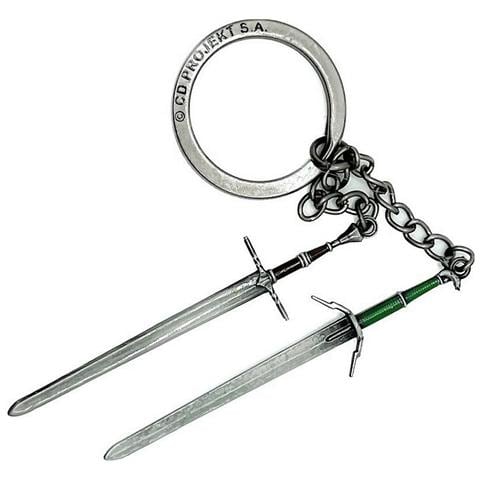 The Witcher 3 Geralt Two Swords Keychain - Foto 1